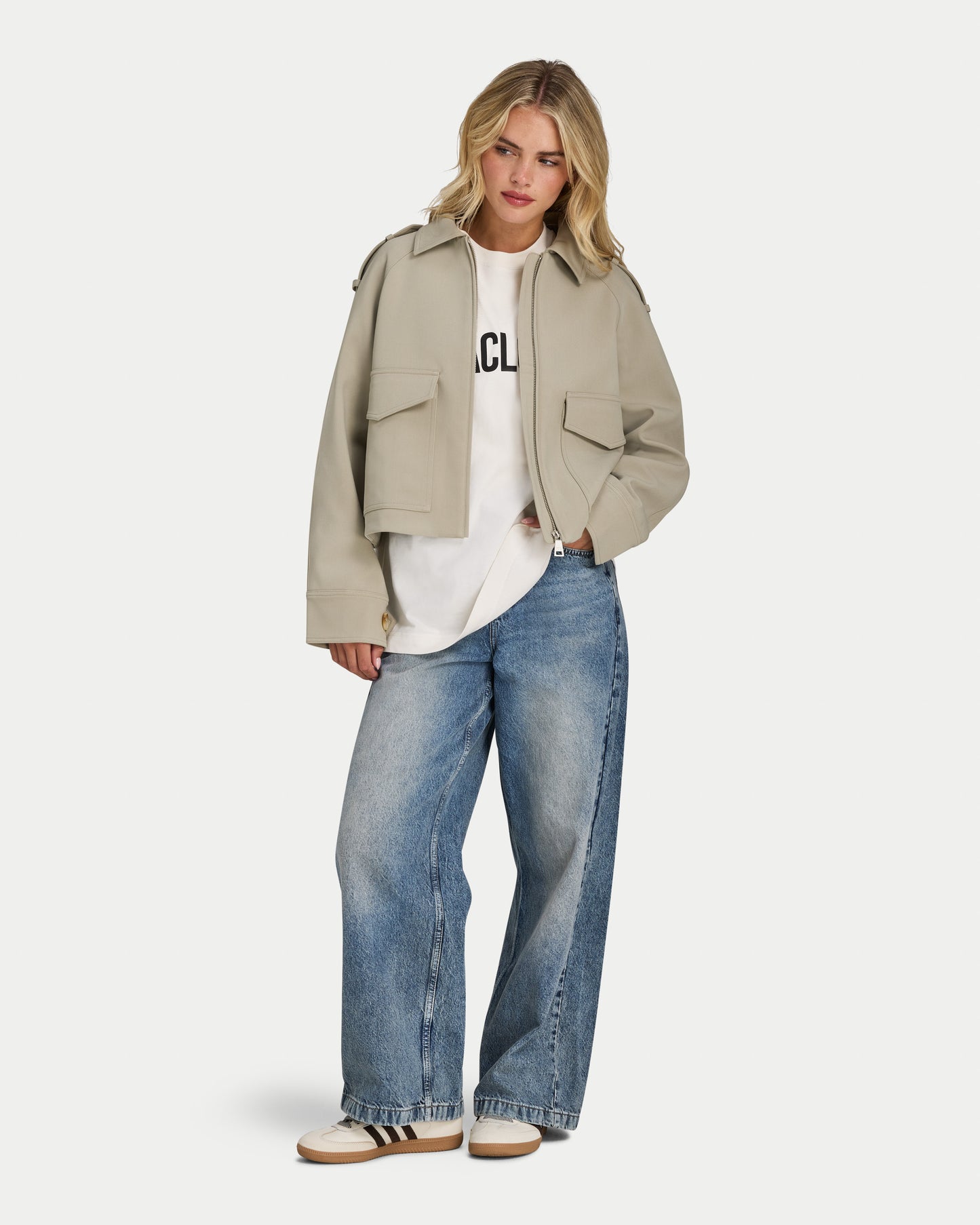 Womens Studio Collared Jacket