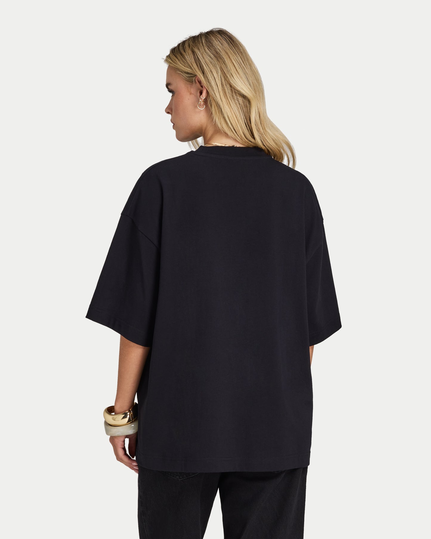 Womens Script Oversized T-shirt