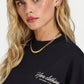 Womens Script Oversized T-shirt