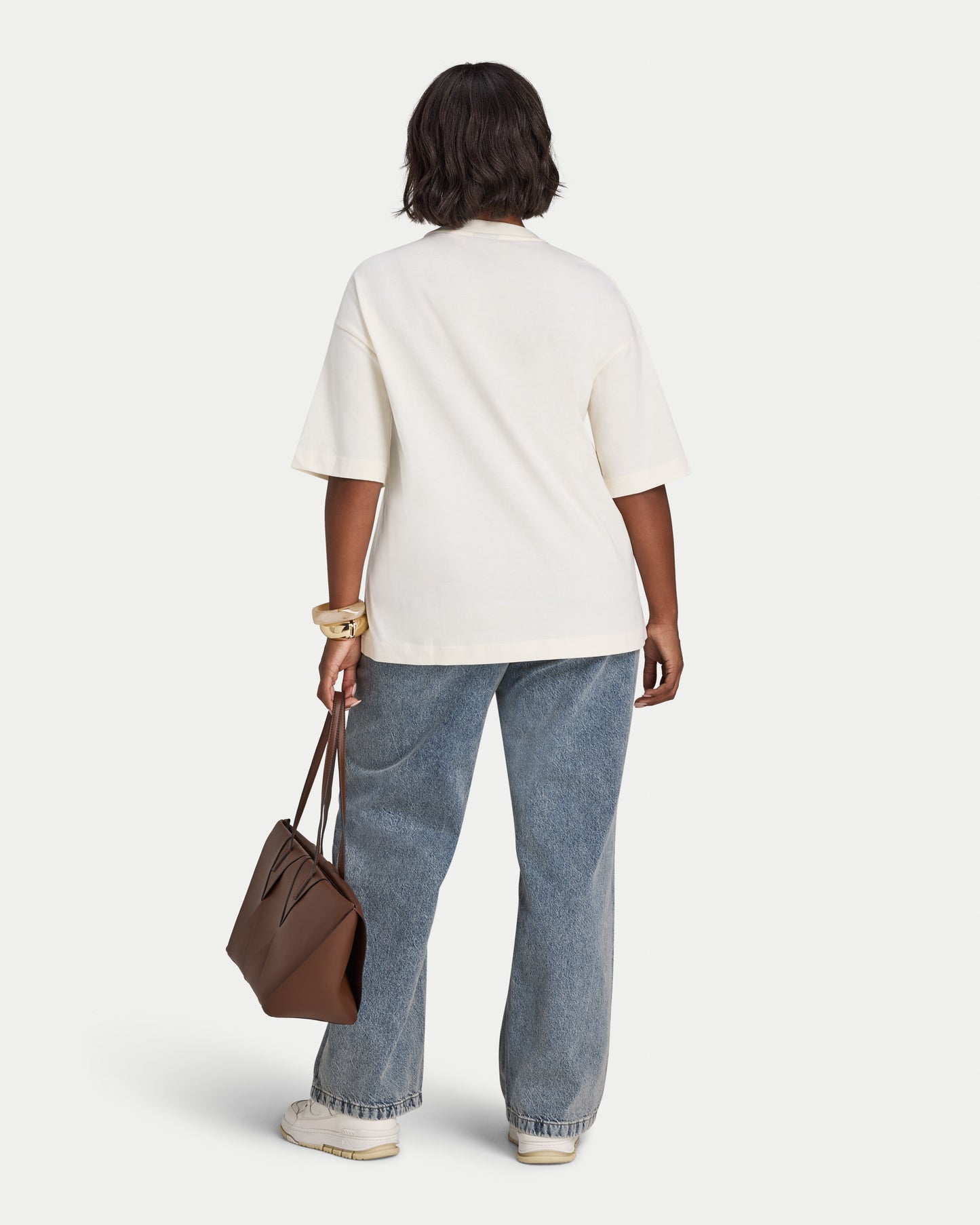 Womens Script Oversized T-shirt