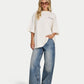 Womens Script Oversized T-shirt