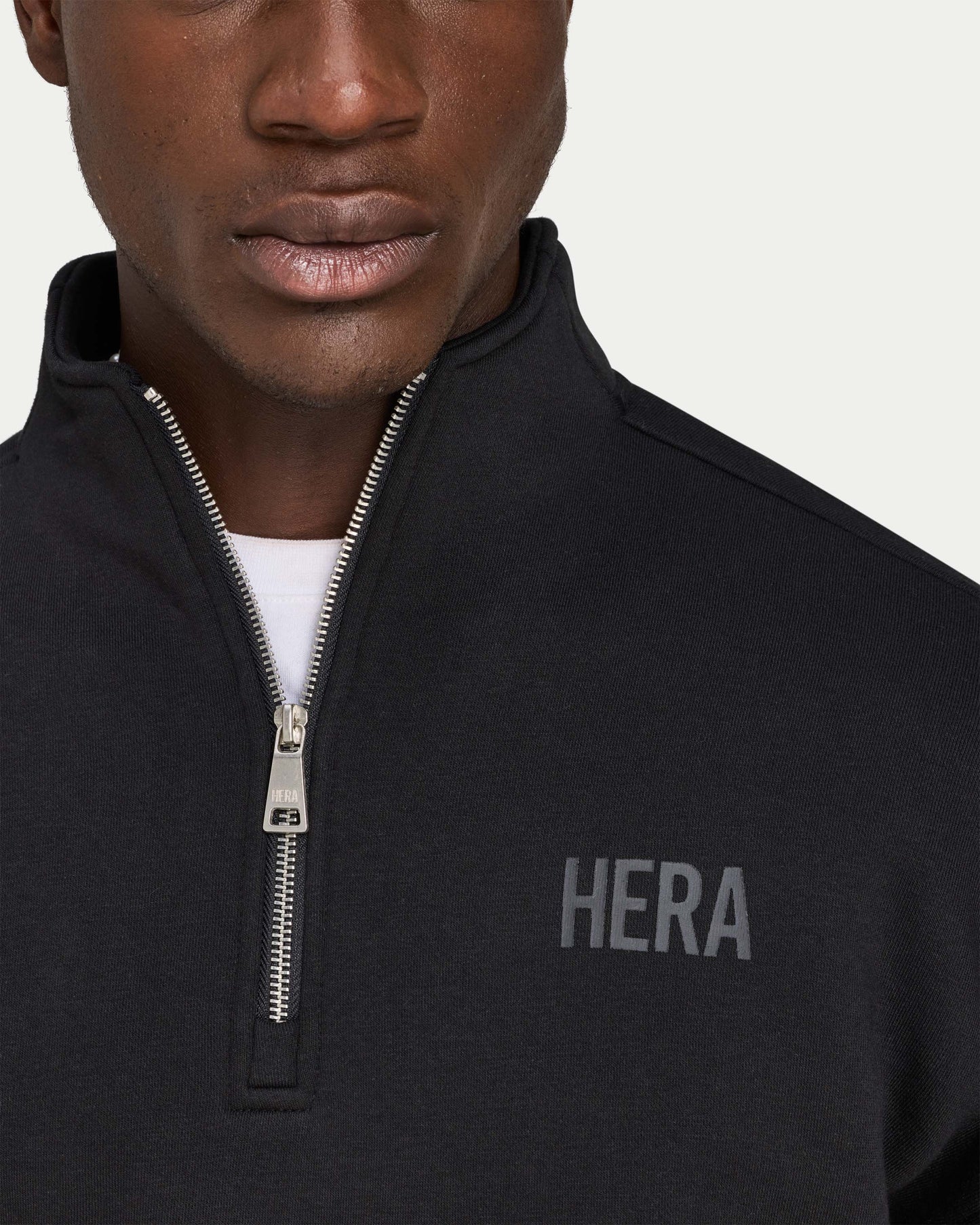 Mens Staple Oversized ¼ Zip Sweatshirt