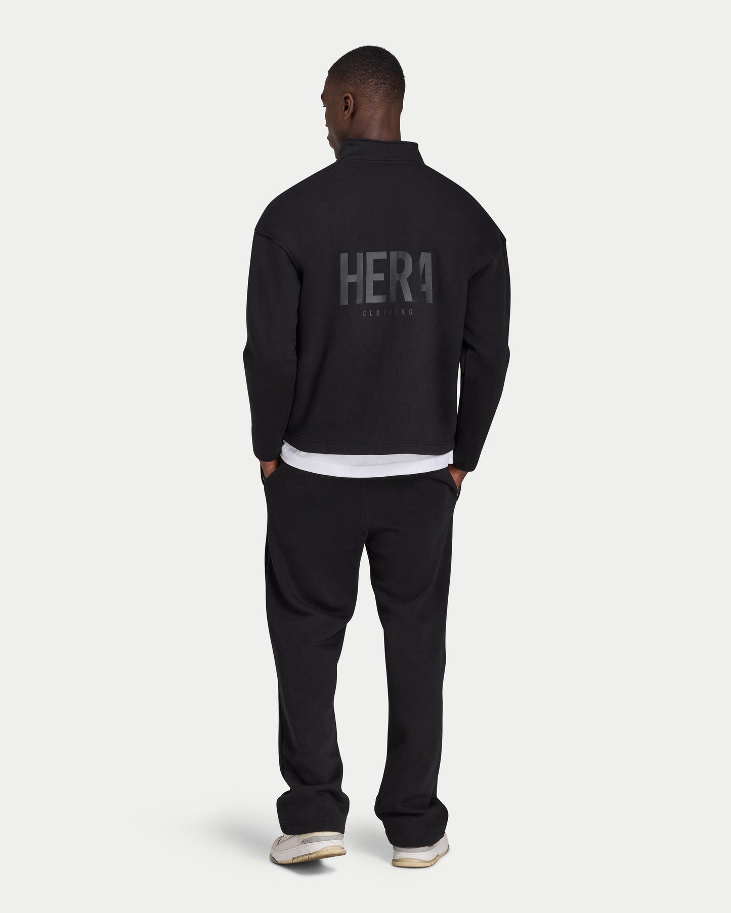 Mens Staple Oversized ¼ Zip Sweatshirt