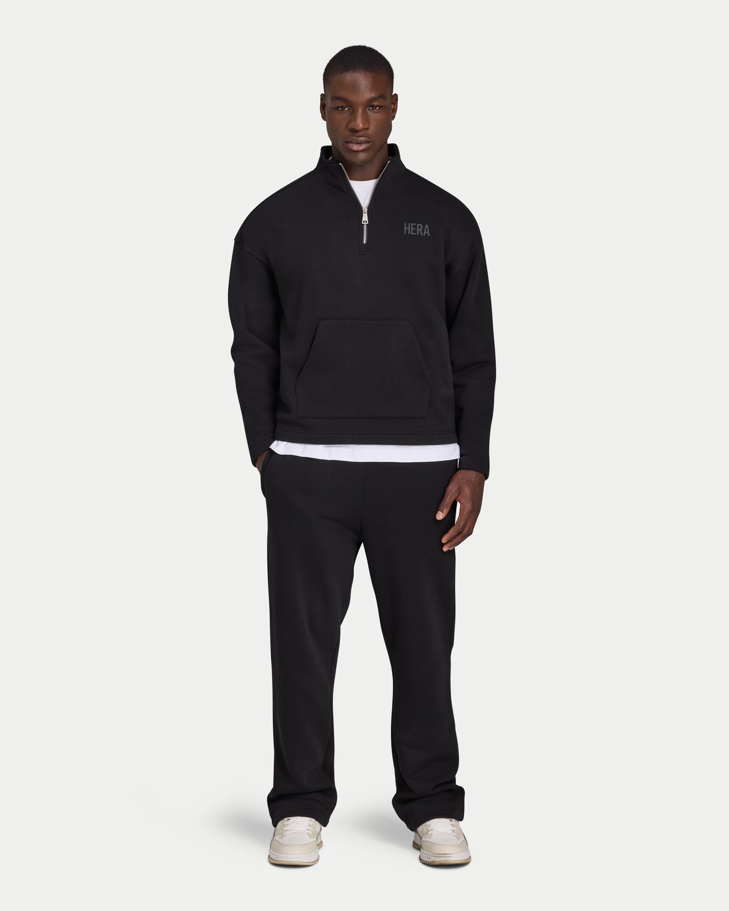 Mens Staple Oversized ¼ Zip Sweatshirt
