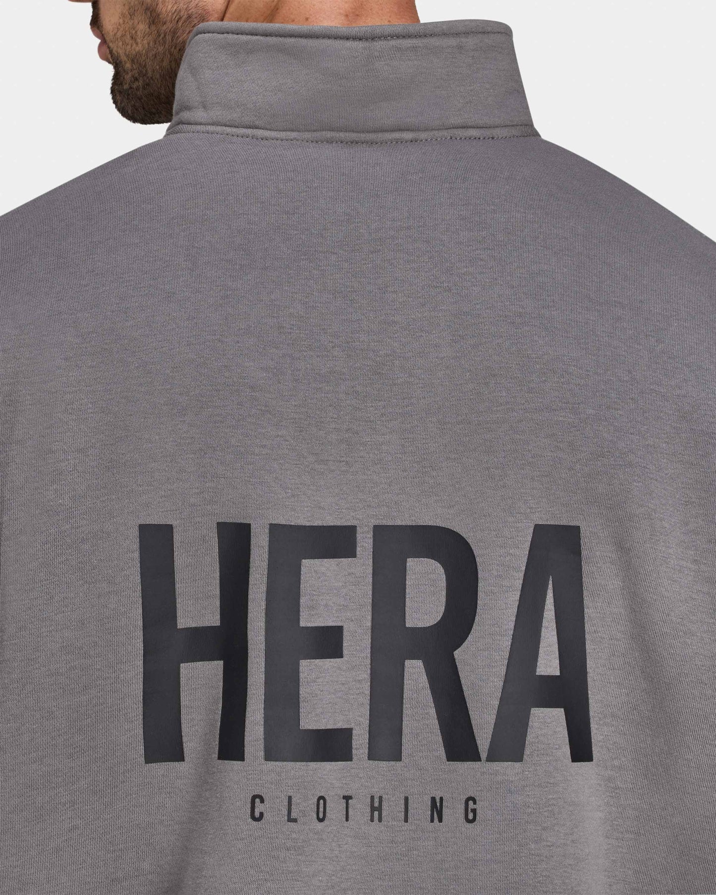 Mens Staple Oversized ¼ Zip Sweatshirt