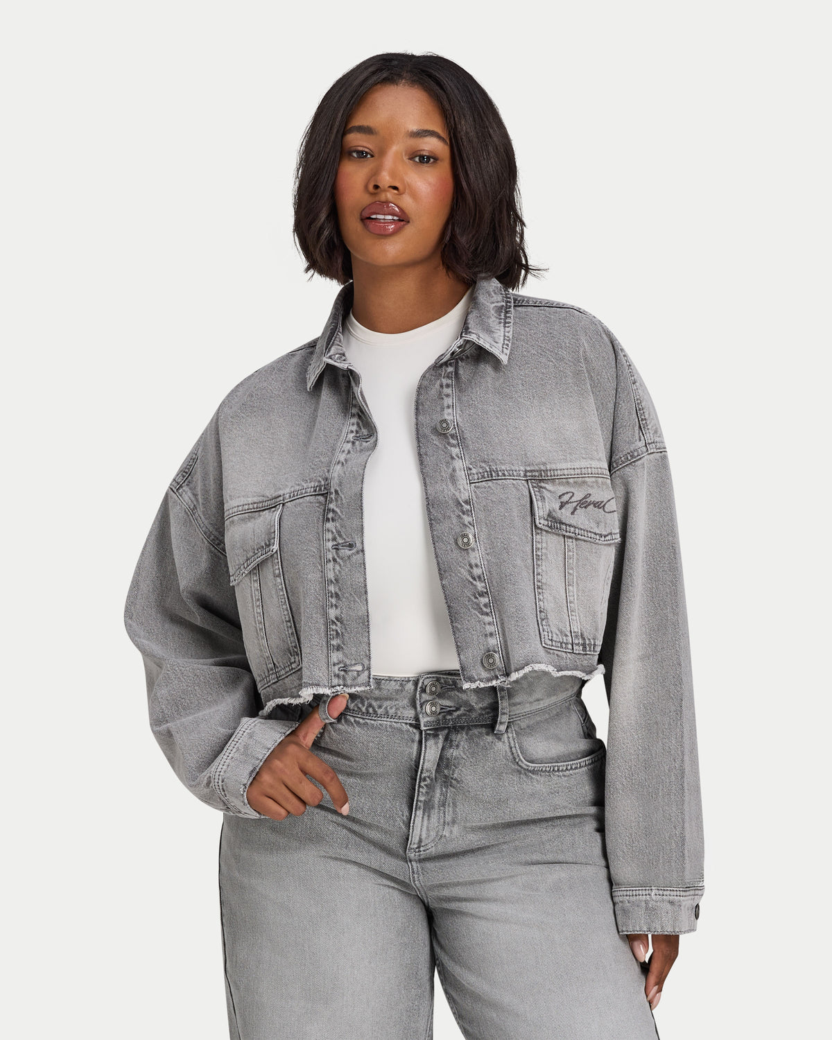 Cropped Denim Jacket