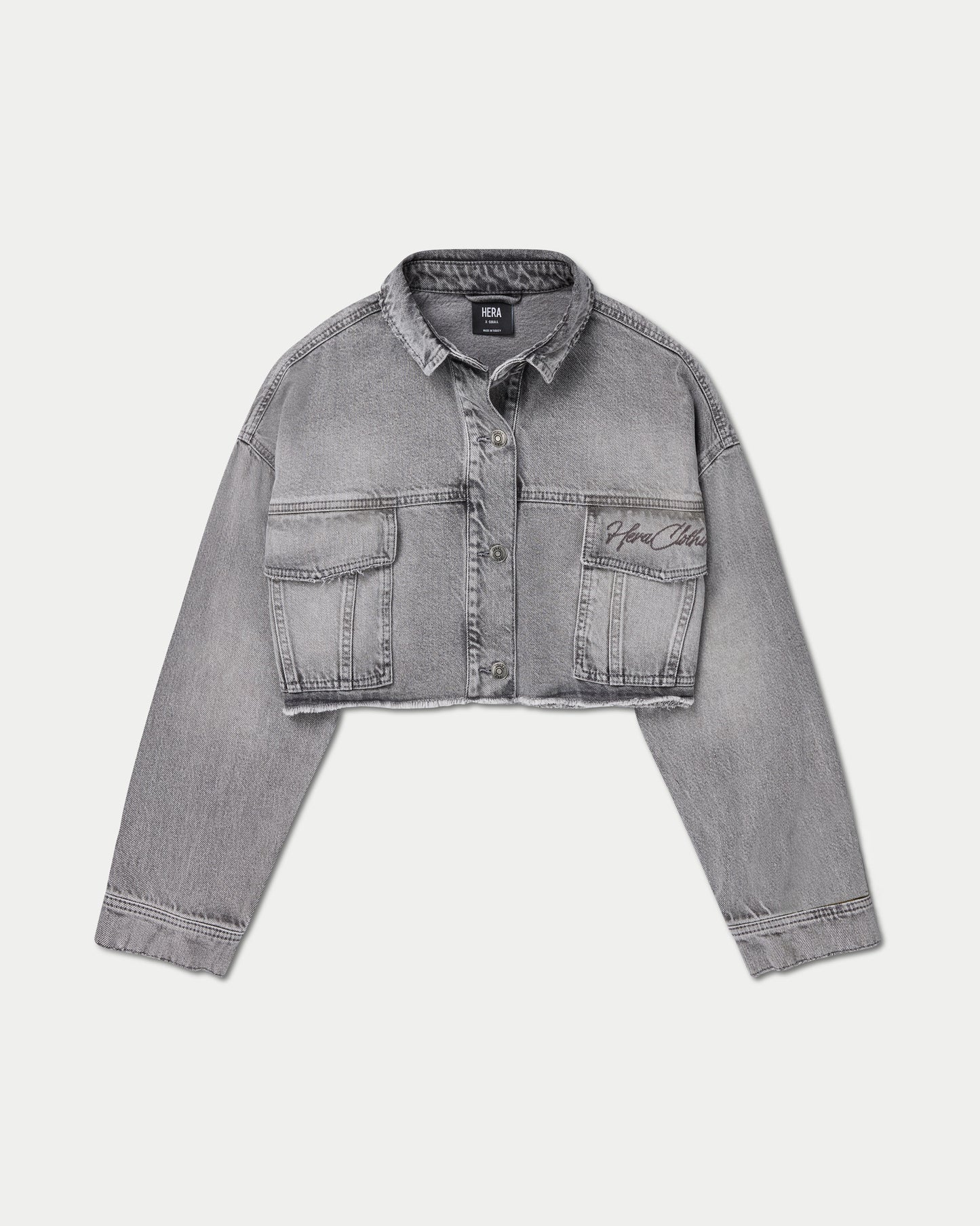 Womens Cropped Denim Jacket