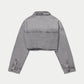 Womens Cropped Denim Jacket