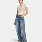 Womens Resort Crochet Polo