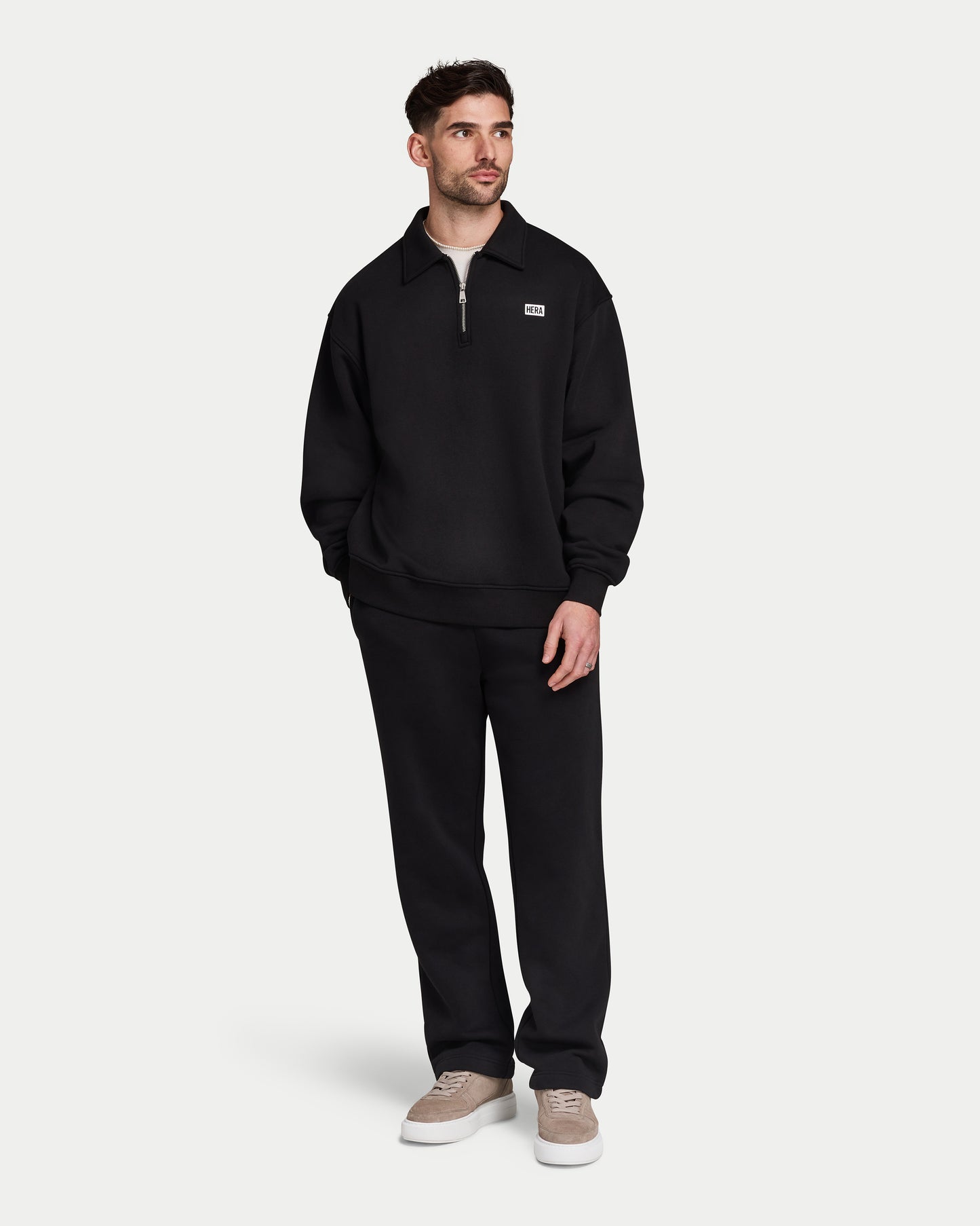 Mens Collective Oversized ¼ Zip Sweatshirt