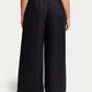 Womens Resort Linen Wide Leg Trouser