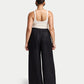 Womens Resort Linen Wide Leg Trouser