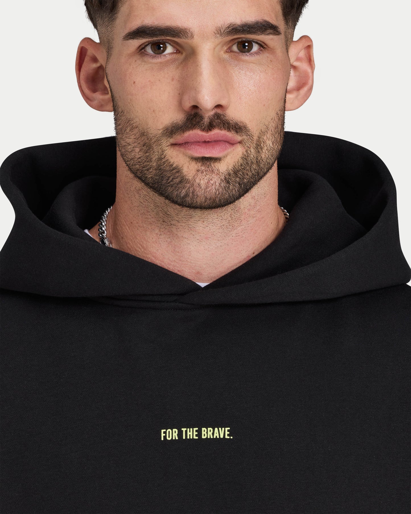 Mens For the Brave Oversized Hoodie