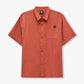 REWEAR Linen Mix Shirt - Clay Brown
