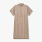 REWEAR Linen Mix Shirt Dress - Marsh Grey