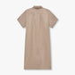REWEAR Linen Mix Shirt Dress - Marsh Grey