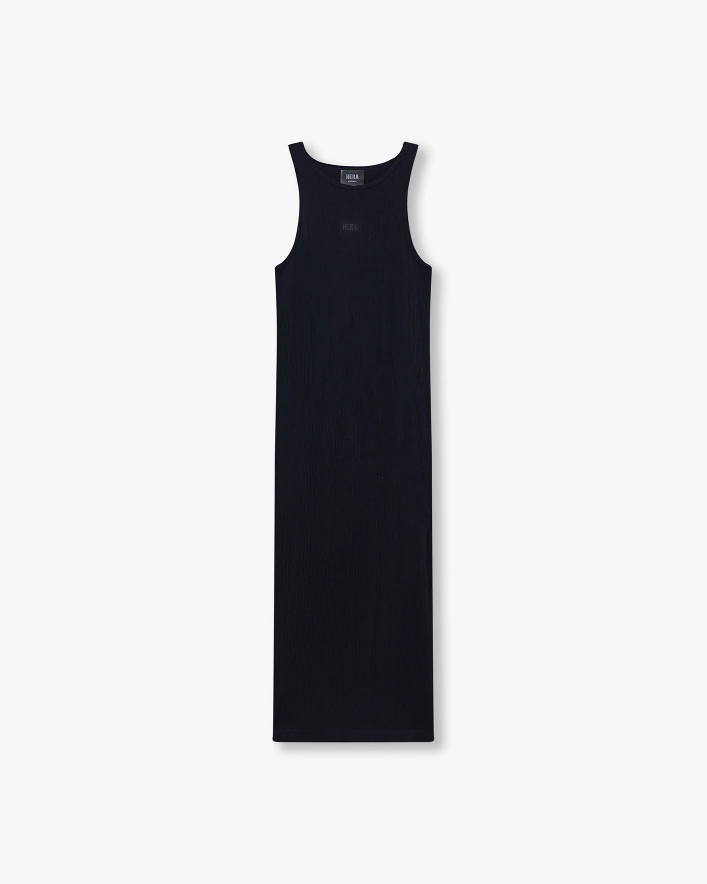 Womens Ribbed Base Racer Midi Dress