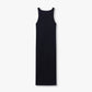 Womens Ribbed Base Racer Midi Dress