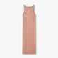 Womens Ribbed Base Racer Midi Dress