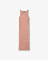Womens Ribbed Base Racer Midi Dress