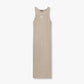Womens Ribbed Base Racer Midi Dress