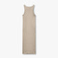 Womens Ribbed Base Racer Midi Dress