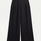 Womens Resort Linen Wide Leg Trouser