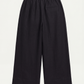 Womens Resort Linen Wide Leg Trouser