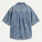 Womens Denim Short Sleeve Shirt