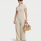 Womens Resort Crochet Polo