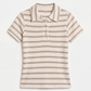 Womens Resort Crochet Polo