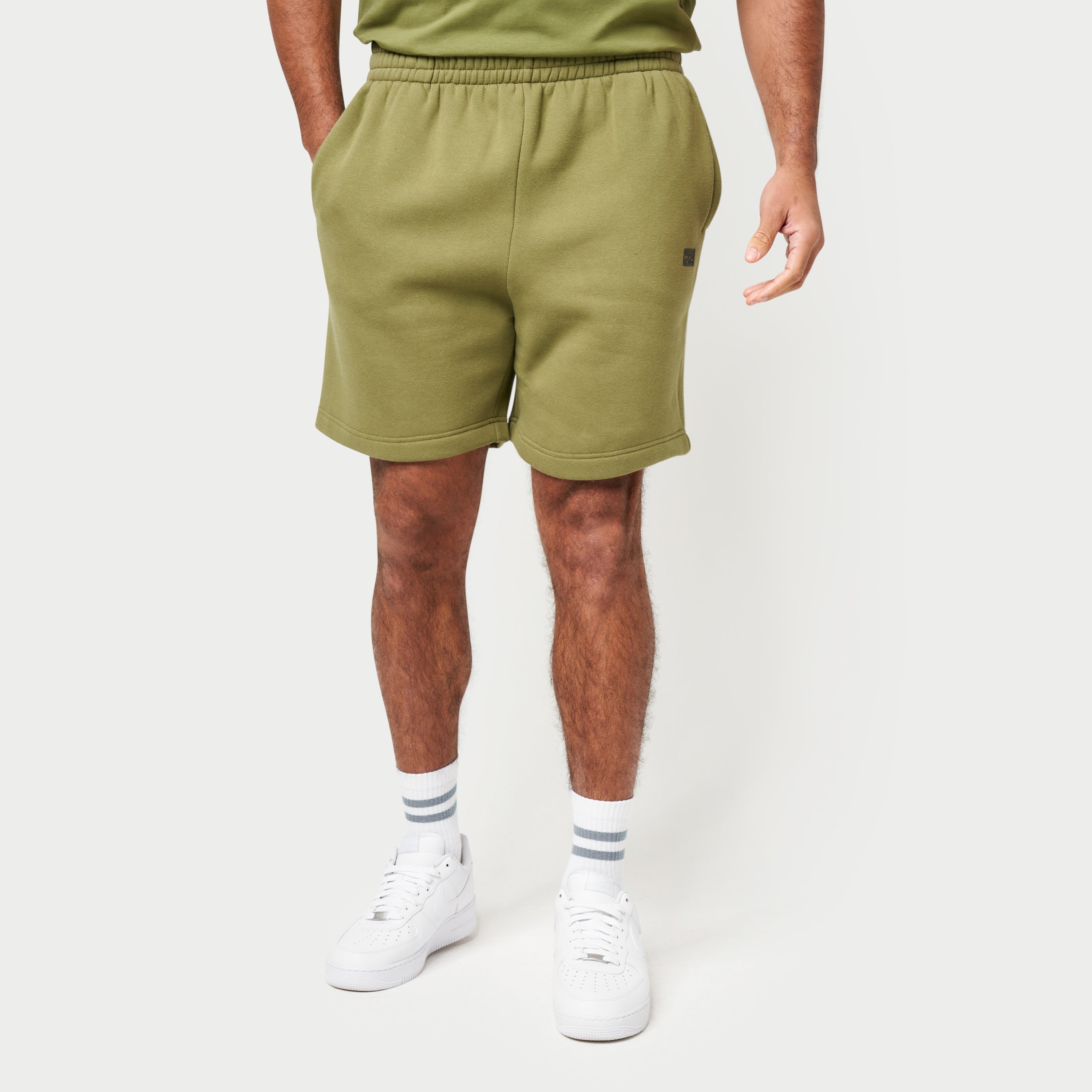 Olive best sale green sweatshorts