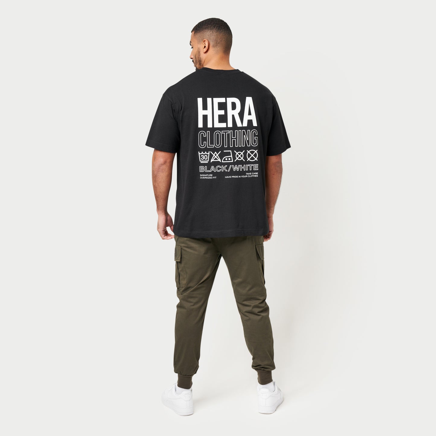 Mens Take-Care Oversized T-Shirt - Black