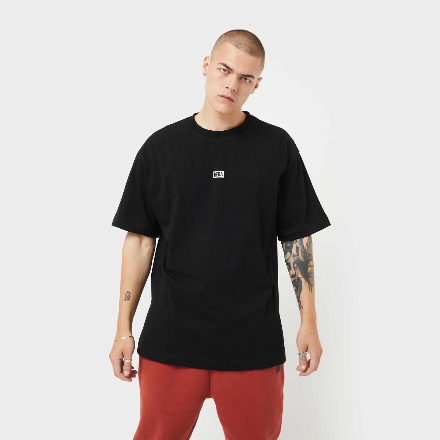 Mens Collective Oversized T-Shirt - Black