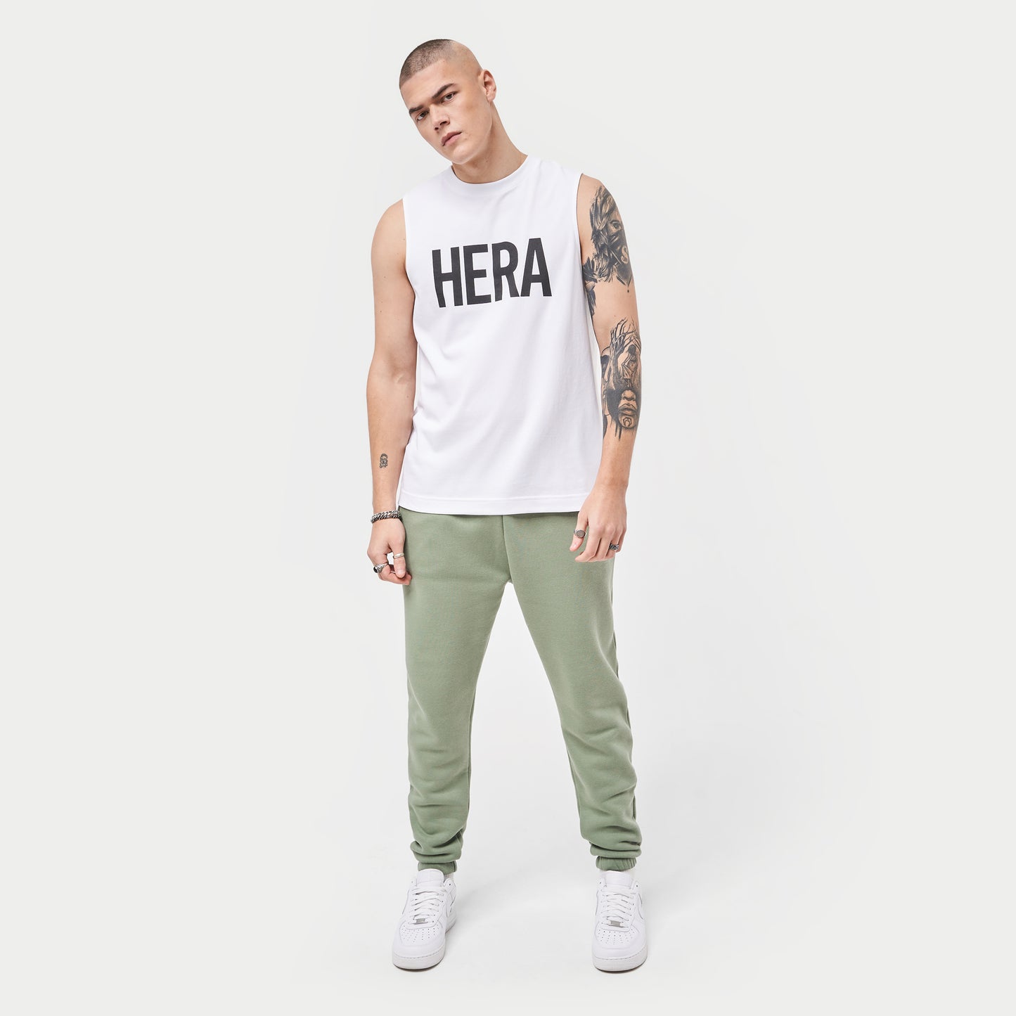 Mens Label Sweatpant - Hedge Green