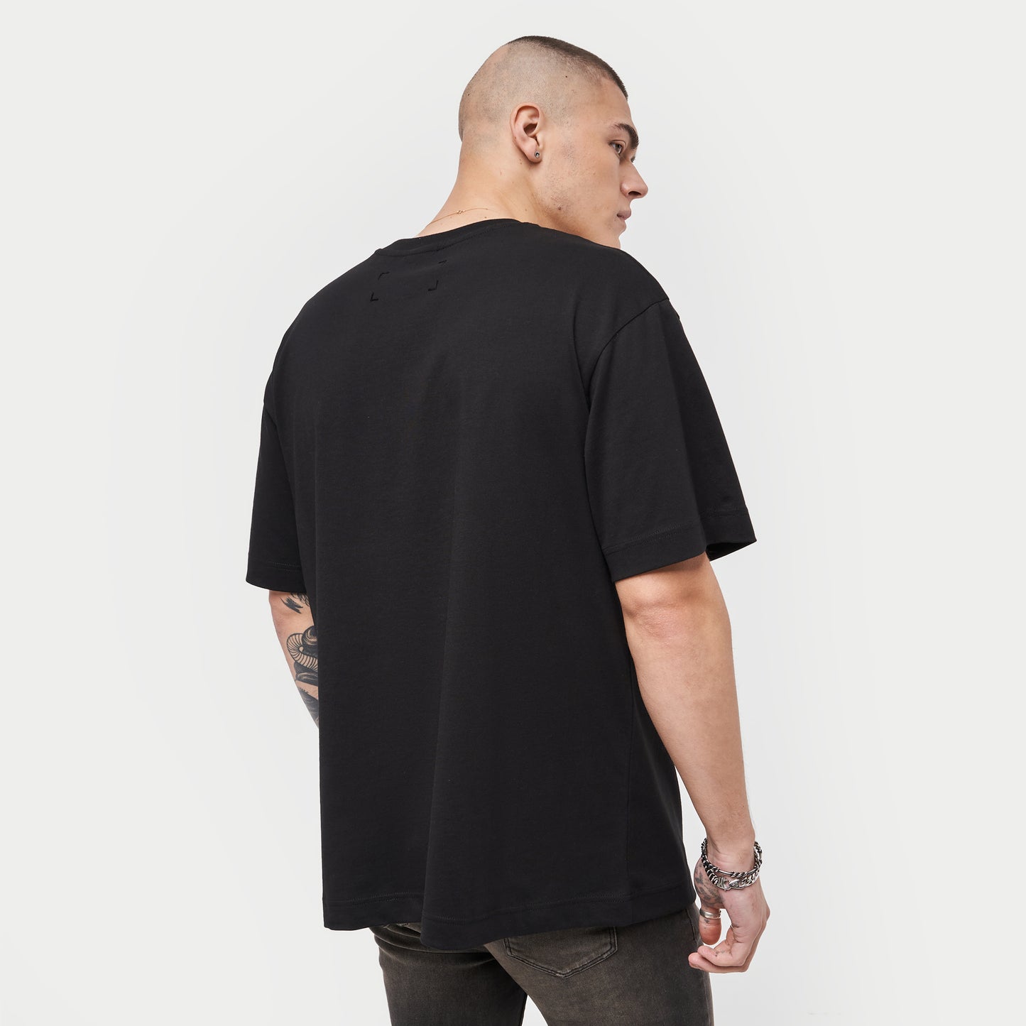 Mens Focus Oversized T-Shirt - Black