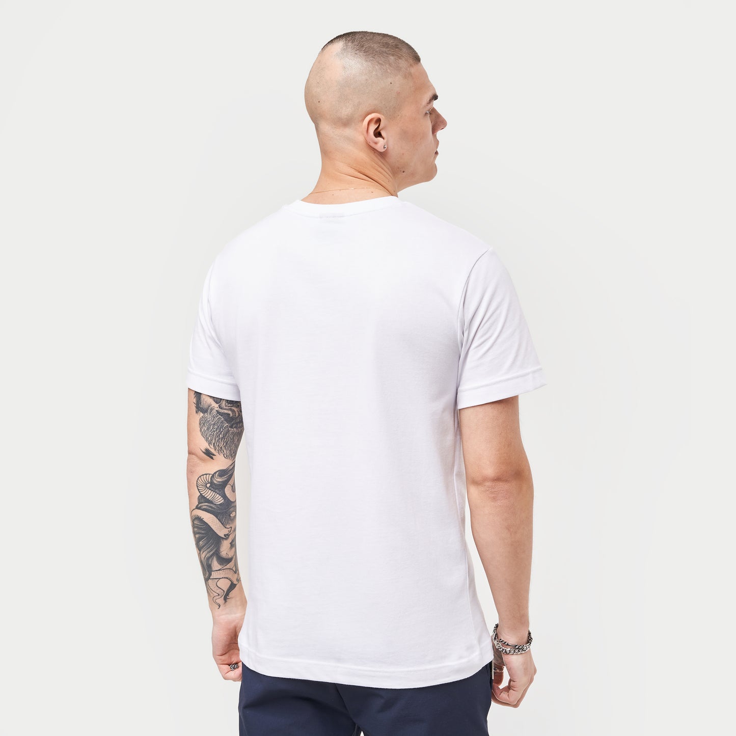 Mens Label Regular Fit T-Shirt - White