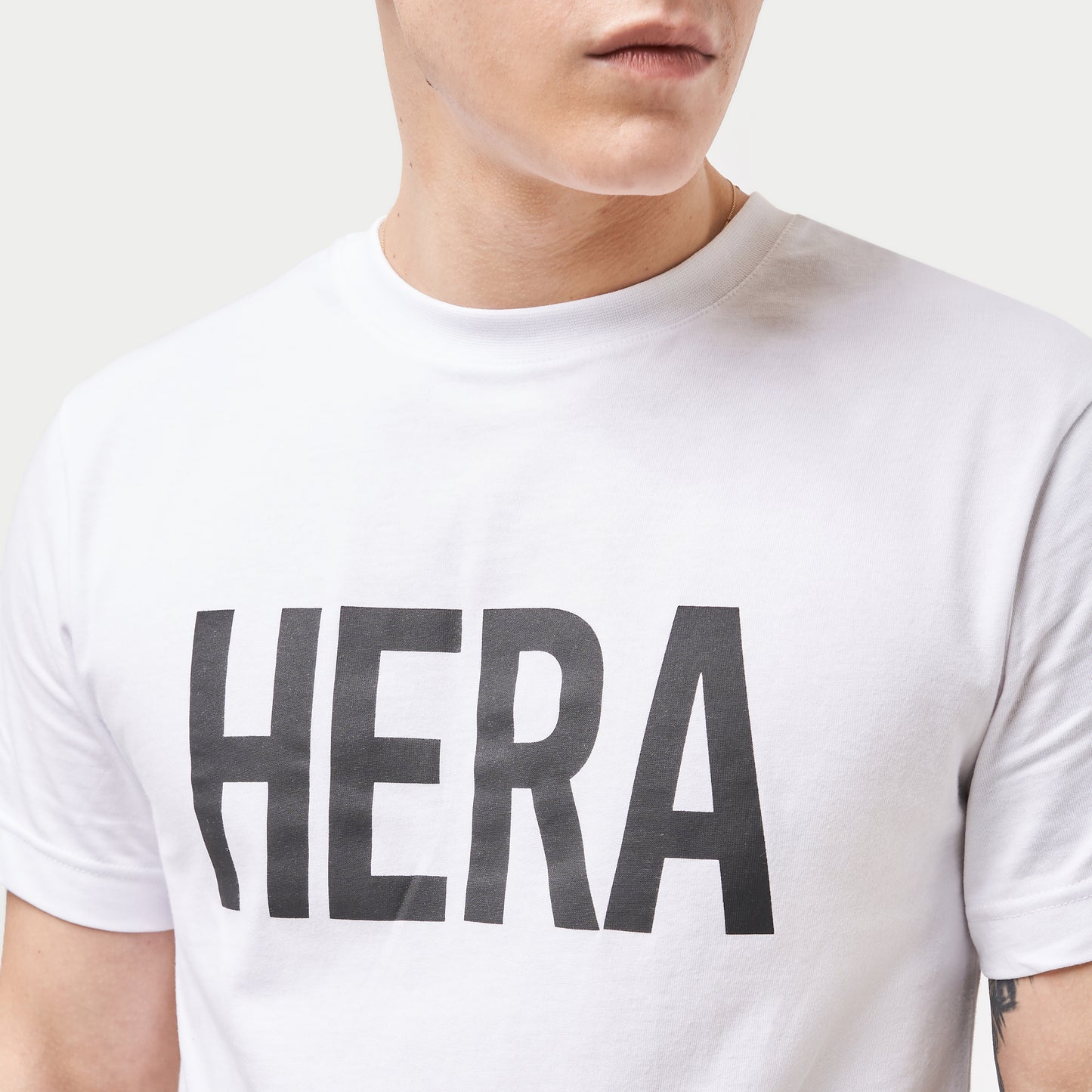 Mens Label Regular Fit T-Shirt - White