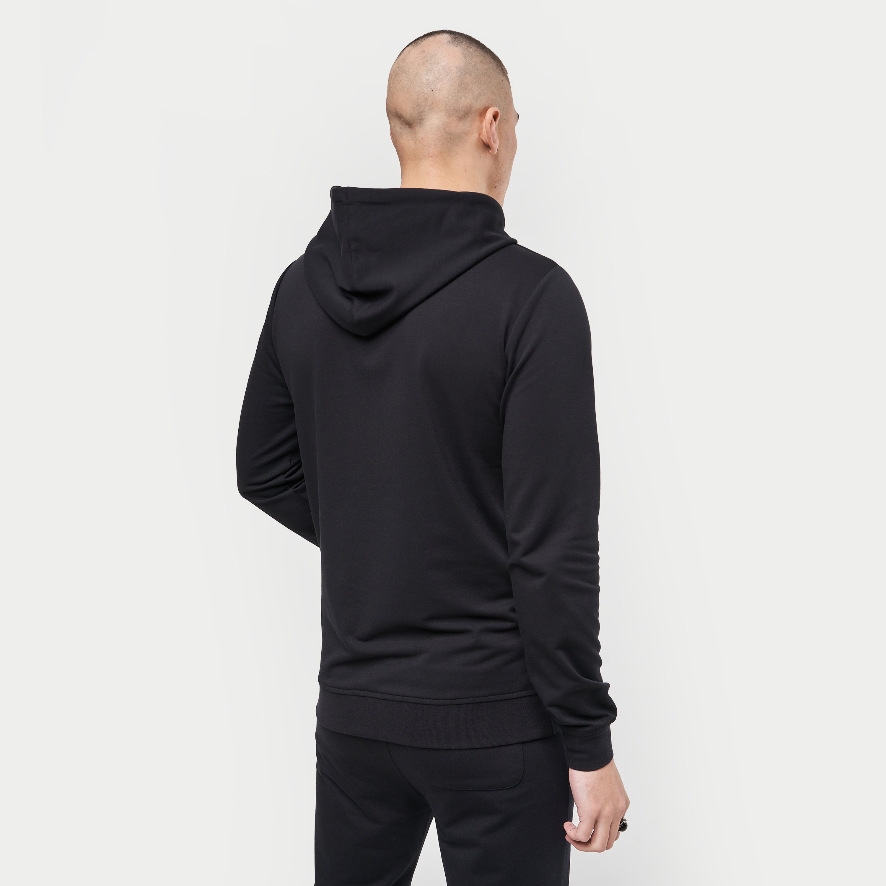 Mens Focus Slim Fit Hoodie Black HERA Clothing