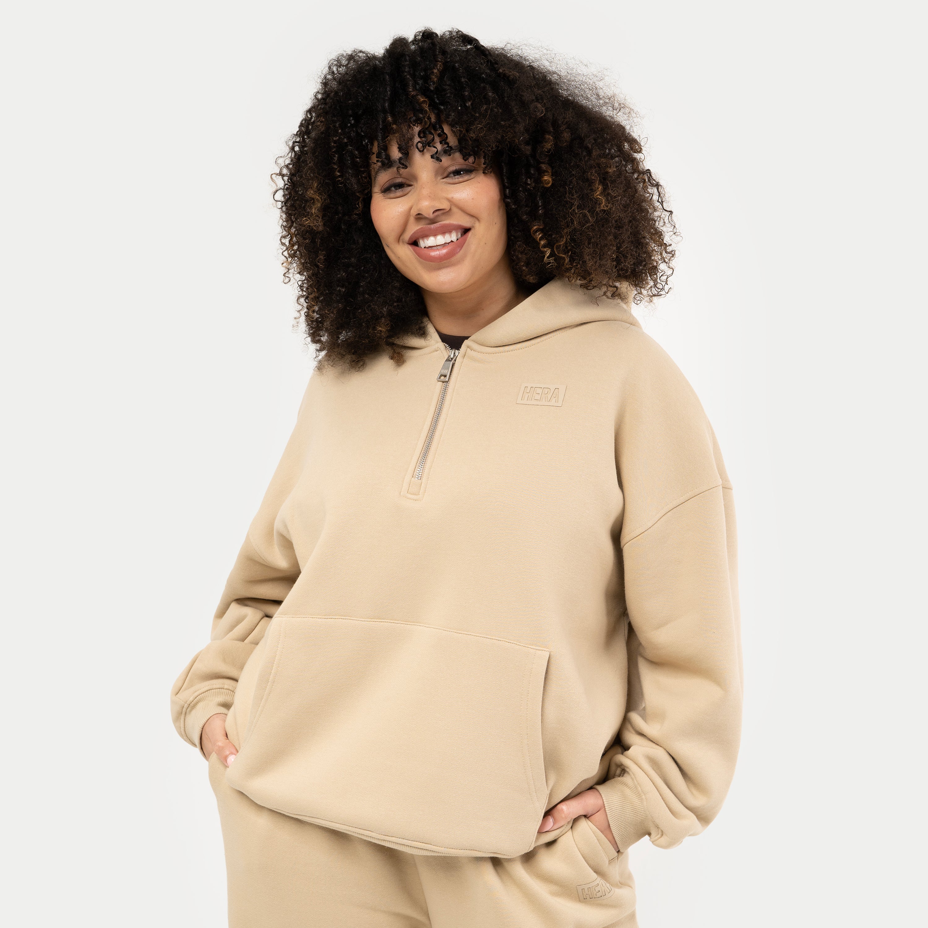 Cream best sale hoodie women's