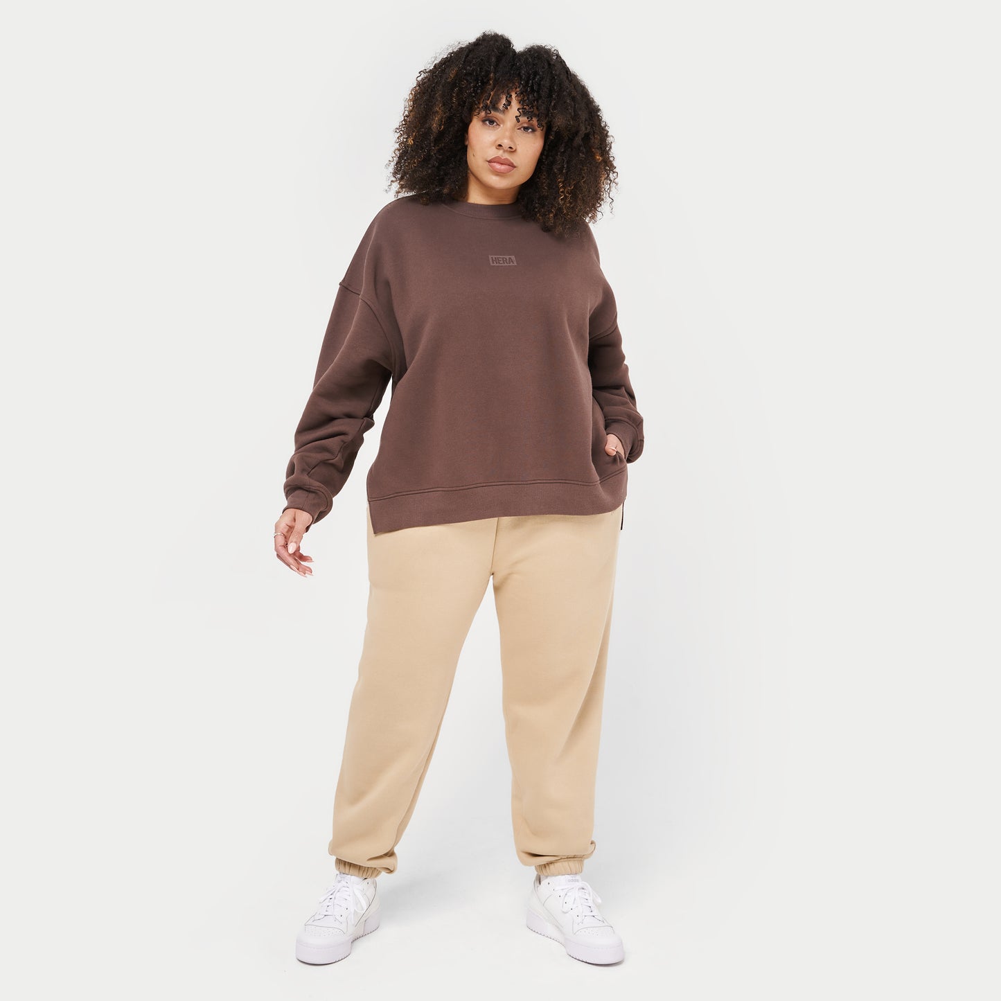 Womens Collective Sweatshirt - Slate Brown