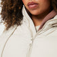 Womens Layer Puffer Jacket - Oatmeal