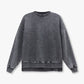Womens Washed Sweatshirt - Vintage Black