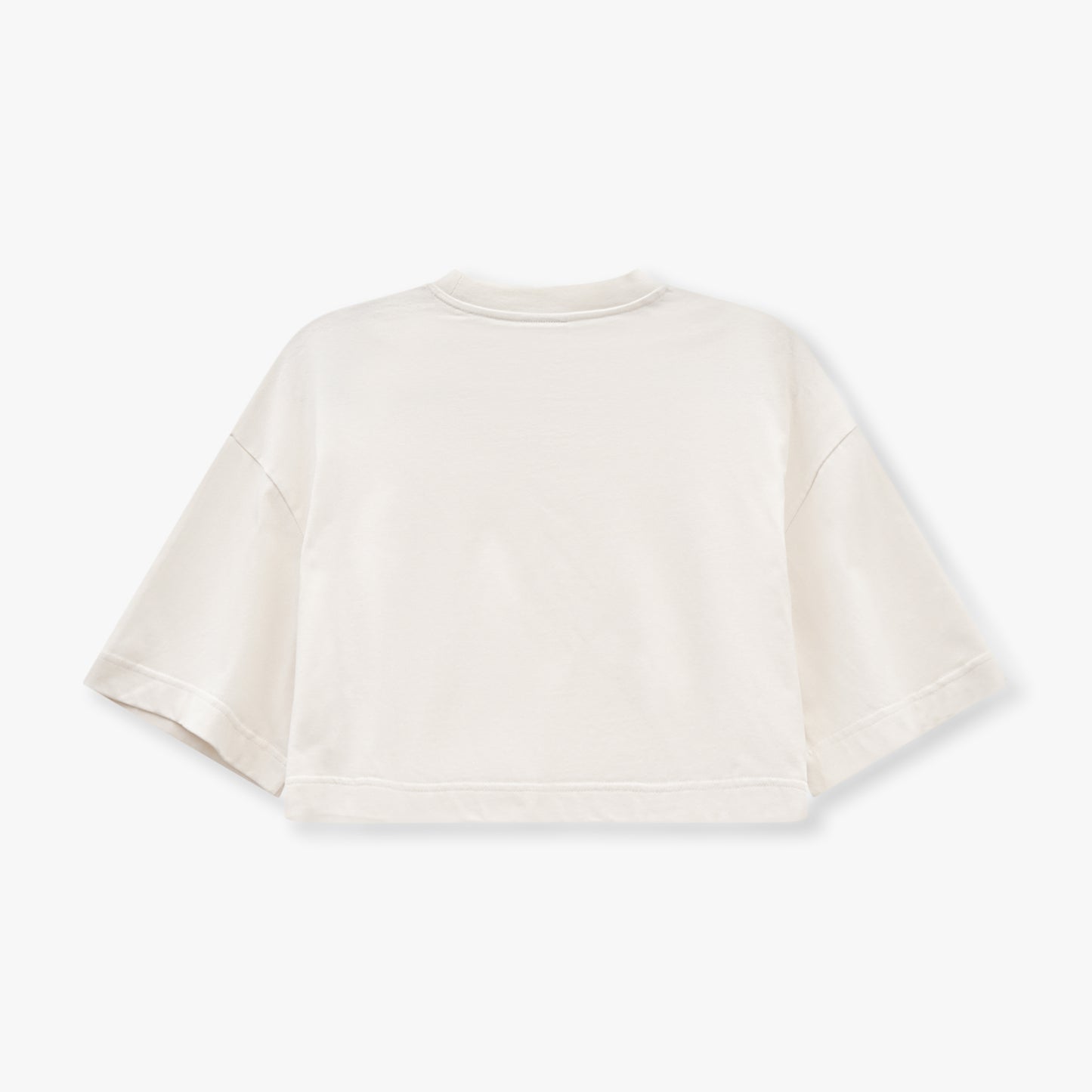 Womens Icon Cropped T-Shirt - Off White