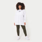 Womens Icon Long Sleeve Oversized T-Shirt - White